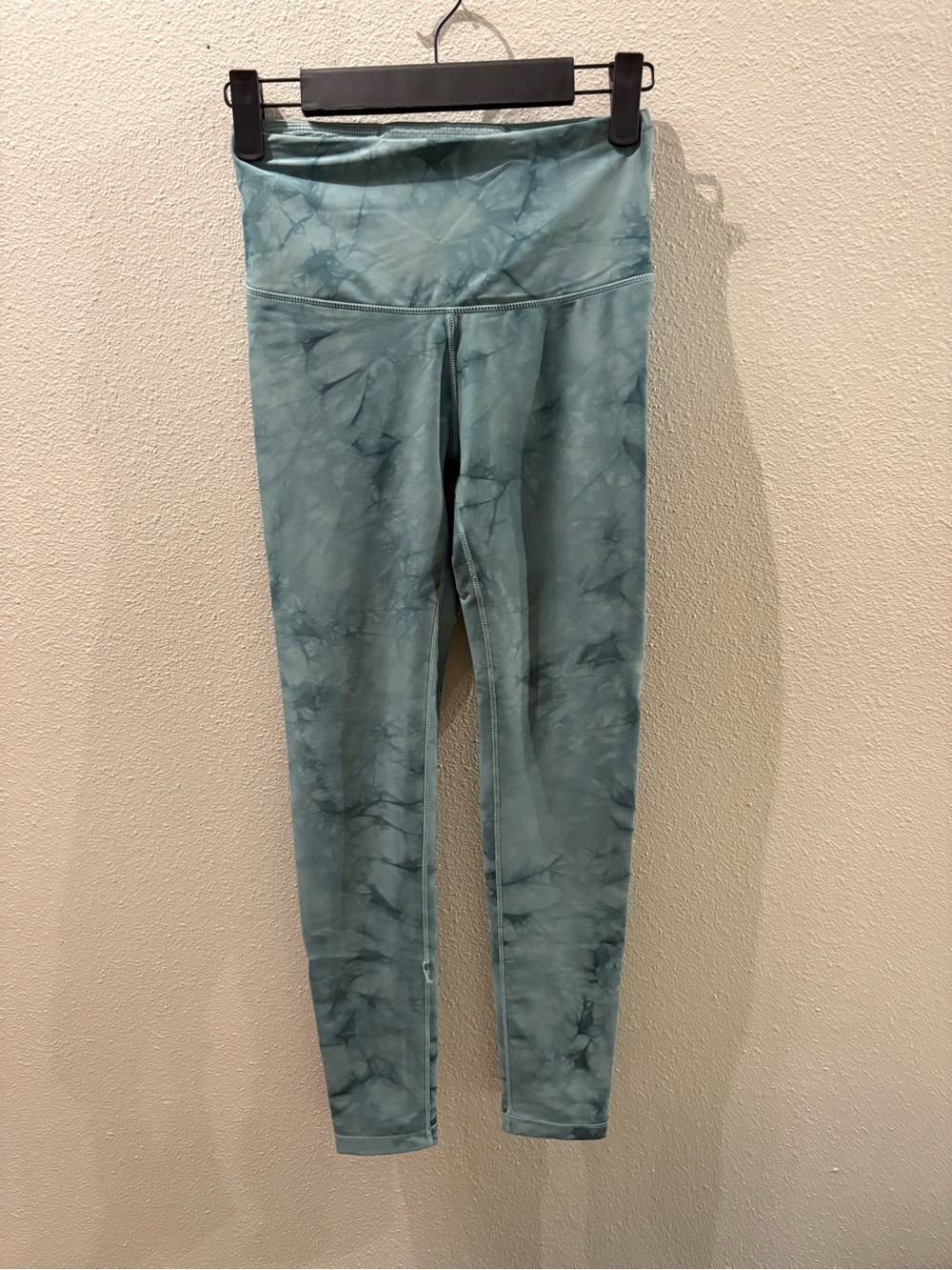 CALIA High Rise Tie Dye Cloud Wash Leggings Teal Blue XS